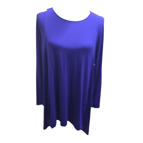 Eileen Fisher Purple Long Sleeve Top - Picture 1 of 6
